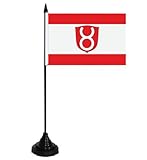 Sockel und Mast aus schwarzem Kunststoff