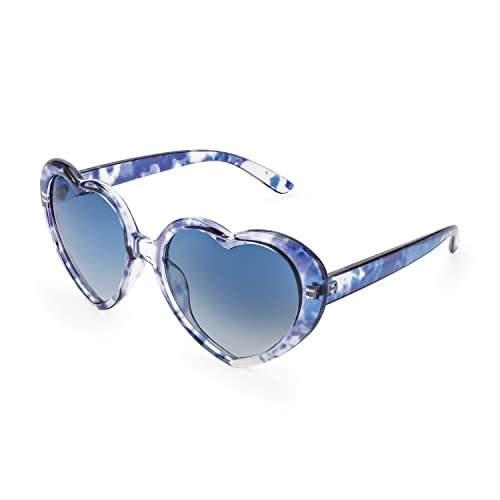 FEISEDY Polarized Heart Shaped Sunglasses Oversized Vintage Fashion Love Eyeglasses for Women UV400 B2337