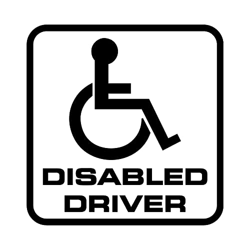 Disabled Driver Car Sticker Wheelchair Disability Blue Badge Holder