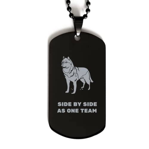 Siberian Husky, Pet Id Tag, Guide Dogs, New Puppy, Blind Dog, Design For Dog Mom, Dog Dad, Pet Loss, Dog Memorial | Never Fade Off Engraved Black Dog Tag, Highly Resistant To Rust, Corrosion And #TOP11