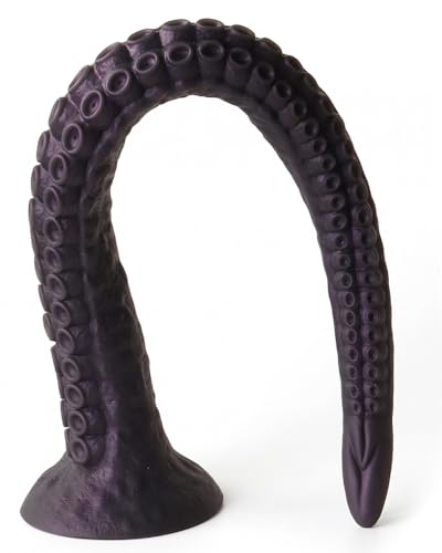 20-Inch Tentacle Dildo: Crazy-Long Anal Snake Tentacle Adventure. Monster Fantasy Octopus Big Anal Dildo Artistic Fantasies Series Fantasy Toy with Suction Cup Non-Porous Silicone. No.98