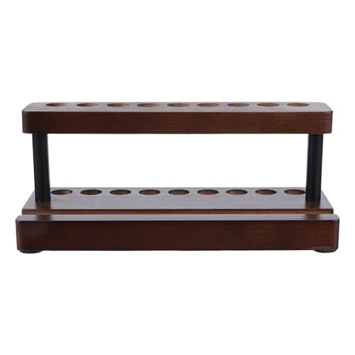 DIYEAH Portalápices de Madera con Soporte para Teléfono Organizador de Escritorio para Oficina y Hogar Expositor con Múltiples Ranuras para Bolígrafos Almacenamiento Funcional y