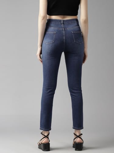 Image of GUTI Womens High Rise Crop Length Jeans()