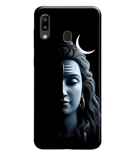 Image of Lord Shiva Half Face Printed Hard Back Case Cover Compatible for Samsung Galaxy F22 / Samsung Galaxy M22 (Multicolor) - D1668