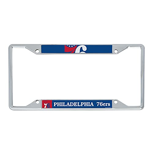 Desert Cactus Philadelphia 76ers Car Accessories NBA Basketball Team Metal License Plate Frame for Front or Rear of Car (Up Close)