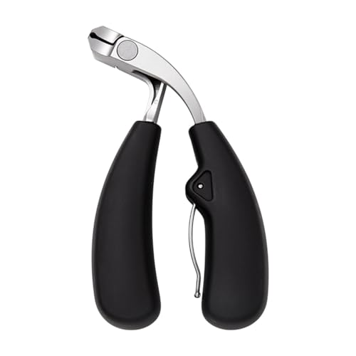 Ergonomic Toenail Clipper with Angled Head and Catcher for Seniors Stainless Steel PP Material