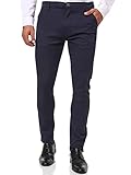 Zeitlose, klassische Herren Chino Pant aus komfortabler weicher Baumwolle. PASSFORM: Regular Fit - unser Model ist 1,89m groß und trägt die Größe 34/34.