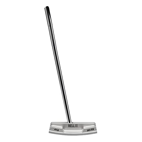 Bell Upright Lie (79 Degrees) 410 No-Offset Toe Balance Putter with Matte Finish -Right Handed- with Winn Jumbo Grip (35 Inches) Cover