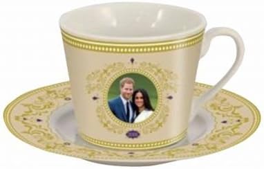 England Prince Harry & Meghan Royal Wedding Cup & Saucer Souvenir Gift Set