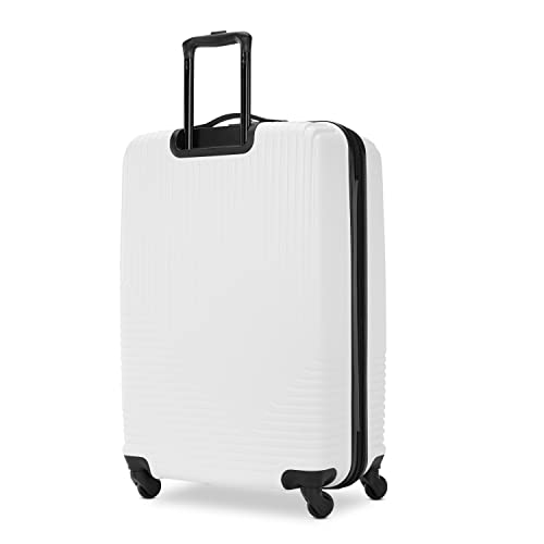 Image of American Tourister Groove Hardside Luggage with Spinner Wheels, White, 3-Piece Set (Carry On, Medium, Large)