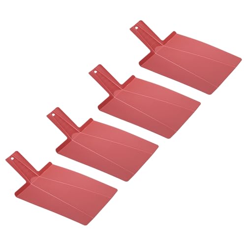 uxcell 4 Pzs Tabla para Cortar Plegable de Plástico Roja miniatura 1