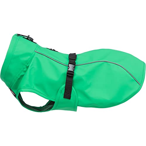 TRIXIE Vimy Regenmantel für Hunde, Grün, Größe S: 40 cm