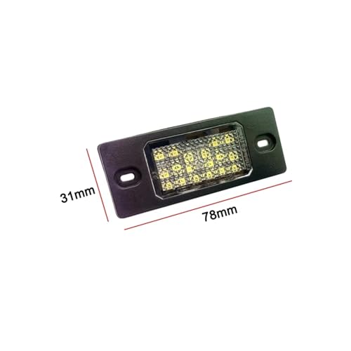 Lámpara LED placa matrícula luz blanca compatible con Cayenne 2002-2010 4