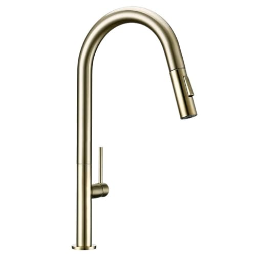 Robinet de cuisine à bec extractible et rotation eau chaude - 2