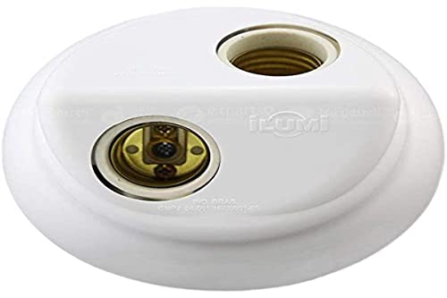 Plafon 2 Lâmpadas 100W Branco ILUMI 318092