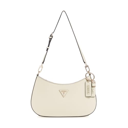 Image of GUESS Bone Solid Noelle Top Zip Shoulder Bag