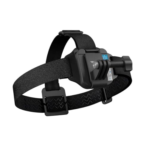 Image of TELESIN Head Strap Cap Clip Mount with Phone Clip Vertical Mount Kit, 2-in-1 Cellphone POV Selfie Holder Head Mount for Go Pro Max Hero 13 Insta360 DJI Action iPhone Android, Video, Vlog
