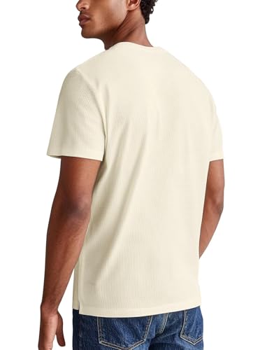 Zengjo Henley Shirts for Men Short Sleeve Waffle-Knit Casual 3 Button T-Shirt Regular-Fit2