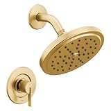 Moen T2262EPBG CIA Collection Posi-Temp Rain 1-Handle with Eco-Performance Shower Only Faucet Trim Kit, Valve Required, Brushed Gold