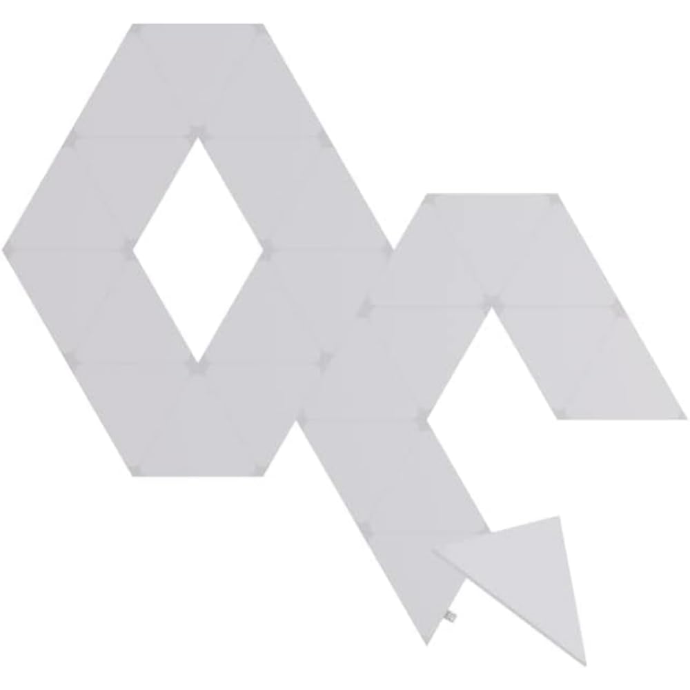 Nanoleaf Nanoleaf Shapes Triangle Expansion Pack, 25 Additional Smart Light Panels LED RGBW - Modular Wi-Fi Colour Changing Wall Lights, Works with Alexa Google Assistant Apple Homekit, for Room Decor & Gaming