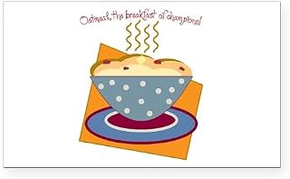 CafePress Oatmeal The Breakfast of Champions Rectangle Car Rectangle Car Bumper Magnet