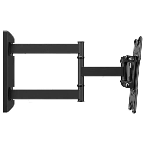 Image of SM2 Full Motion Movable TV Wall Mount for 32 to 55 Inch Smart TVs | Tilt +8 to -5 & 180 Swivel | Adjustable Arm 40mm-360mm | Heavy Duty Wall Bracket | Max Load 25 Kg | VESA Up to 200x200