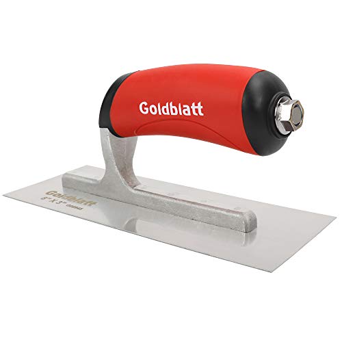 Goldblatt Pá de acabamento para alvenaria, 20,32 cm por 7,62 cm, com alça macia