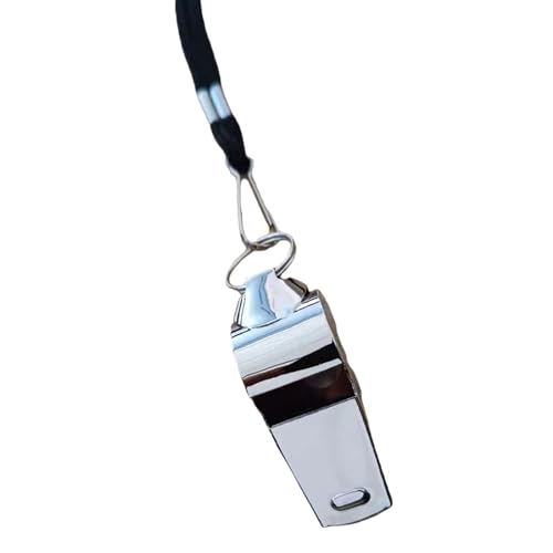 Silbato Deportivo de Acero Inoxidable con Cordón Largo miniatura 1