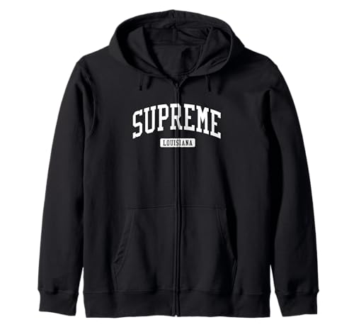 Diseño deportivo deportivo vintage de Supreme Louisiana LA Sudadera con Capucha