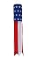In the Breeze Stars and Stripes - 24 Inch Windsock - Patriotic Hanging Decoration - Red, White and Blue