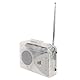 Tragbarer Kassettenspieler, Retro-FM-AM-Radio-Walkman mit Lautsprecher und Kopfhöreranschluss, Kassetten-zu-MP3-Konverter, Kassettenrekorder für Reisen, Sport (Transparent)