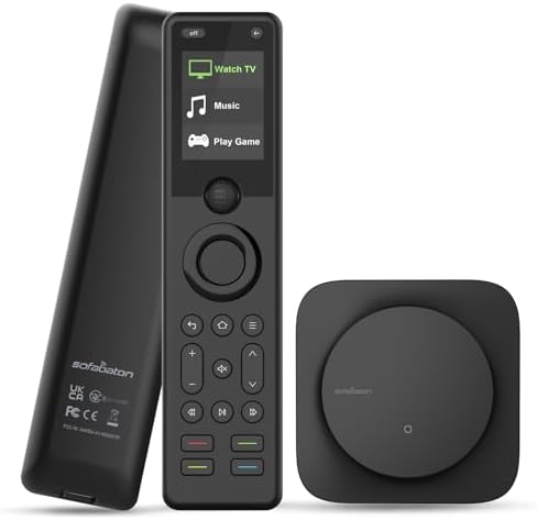 SofaBaton Universal Remote, All in One Universal Remote Control with Hub & APP, One-Touch Activities, Compatible with 60+Devices, IR/Bluetooth/WiFi/Alexa/Google Assistant, Raise to Wake (X1S Remote)