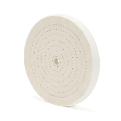 Image of SCOTTCHEN 10 inch Buffing Polishing Wheel Extra Thick Fine Cotton (70 Ply) for Bench Grinder with 3 /4 inch Arbor Hole-1 Pack