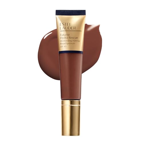 Estée Lauder Futurist Hydra Rescue Moisturizing Foundation Makeup SPF 45 for a 12-Hour Glow, 1.2 Fl Oz, 7N2 Rich Amber