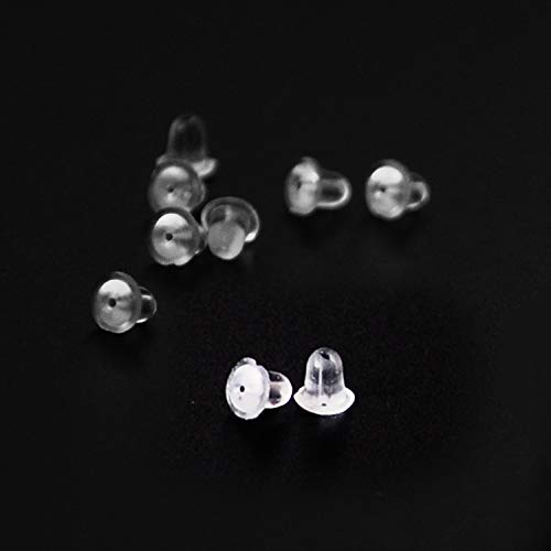image for Beneroots 100 PCS/50 Pairs 925 Sterling Silver Earrings Hooks with Sil