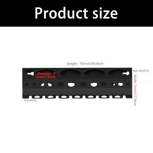 Porte-outils en fer pour brosses et flacons avec 12 emplacements