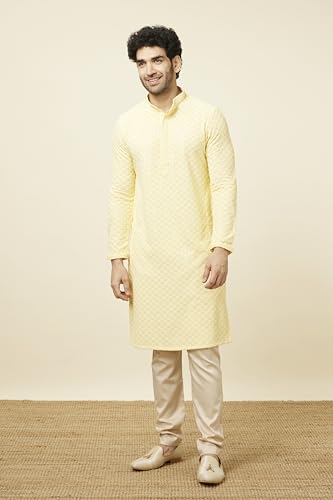 Image of Manyavar Men's Solid Pencil Cut Pyjama (1pc)