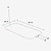 Zenna Home Rustproof Round Shower Curtain Rod for Clawfoot Tub with Easy Installation, Oval Hoop Shower Curtain Rod, Freestanding Tub Accessories, Fits Areas up to 70.5 by 28 Inches, Chrome