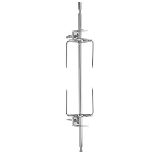 Homoyoyo Tenedor Giratorio para Asar Pollo de Acero Inoxidable Compatible Horno 28 CM Resistente a Altas Temperaturas Utensilio para Barbacoa y Costillar de Pollo Parrilla Accesorios