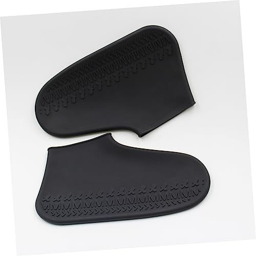 Cubre zapatos unisex cubrepies universal negro talla M de silicona antideslizante miniatura 3