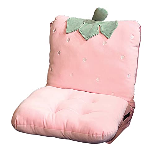 Lgan GartenmöBel Auflagen Bank, 80cm Sitzkissen Gartenstuhl Tragbare, Gartenstuhl Auflage Hochlehner, Sonnenliege Garden Auflagen (Color : Pink)