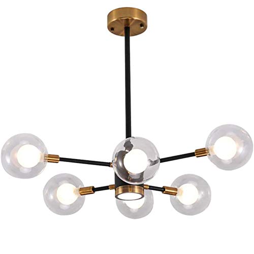 Lustre molécule en verre suspendu pour illuminer votre salle à manger moderne