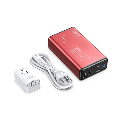 Amazon.co.jp: 純正弦波 海外旅行用変圧器 変換プラグ付き 100V