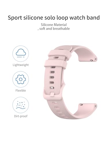 Correa deportiva de silicona rosa para reloj DIVElink miniatura 6
