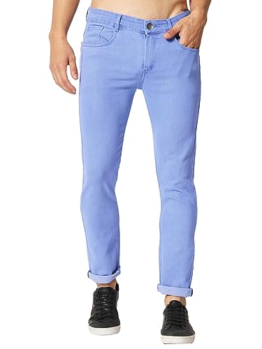 Image of KARGEENS Men Kargeens Men's Jeans Pant Slim Fit Stretchable Casual Wear Low Rise Cotton Blend Denim