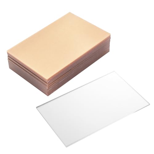 OKUMEYR Set of 10 Acrylic Boards 10x15cm DIY Photo Frame Blocks for Creative Art Projects