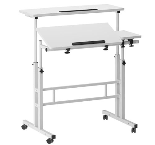 Mesa ajustable para laptop SogesHome 31.5 pulgadas blanca