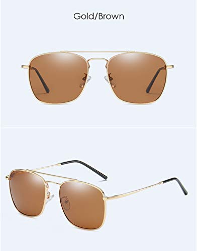 PLOPLO 55 mm Square Polarized Sunglasses for Men2