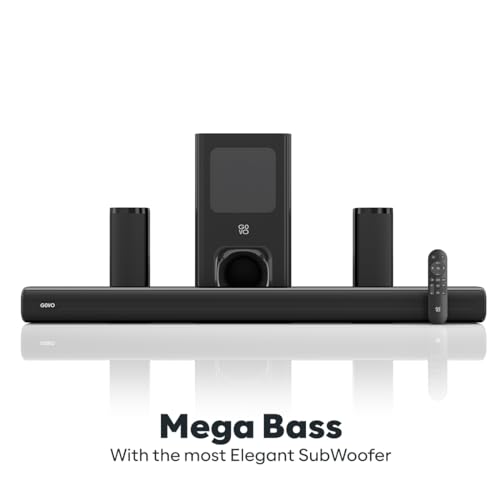 Image of GOVO GoSurround 955 | 200W Sound bar, 5.1 Channel Home Theatre, Mega subwoofer, HDMI, Opt, AUX, USB & Bluetooth, 3 Equalizer Modes, Stylish Remote & LED Display (Black)
