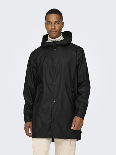 ONSLUCA Raincoat de Only & Sons impermeable cortavientos con capucha ajustable 2